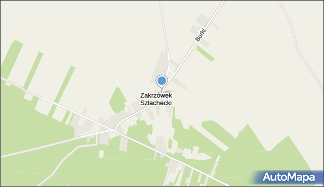 Zakrzówek Szlachecki, Zakrzówek Szlachecki, mapa Zakrzówek Szlachecki