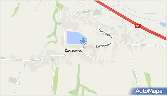 Zakrzowiec, Zakrzowiec, mapa Zakrzowiec