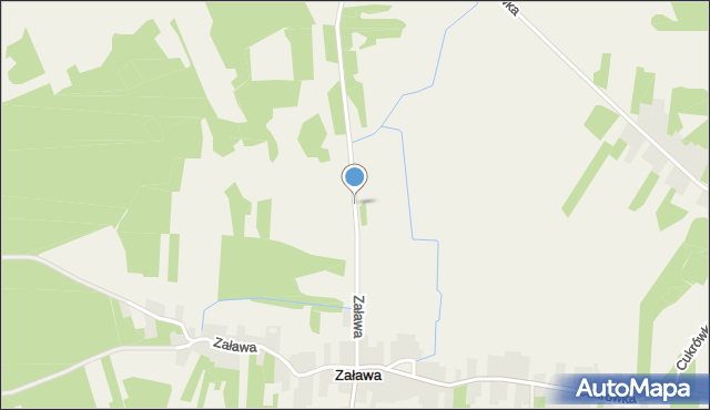 Zaława, Zaława, mapa Zaława