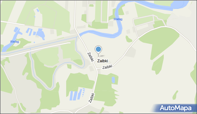 Zalbki, Zalbki, mapa Zalbki