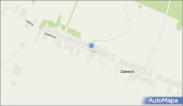 Zalesice gmina Wierzbica, Zalesice, mapa Zalesice gmina Wierzbica