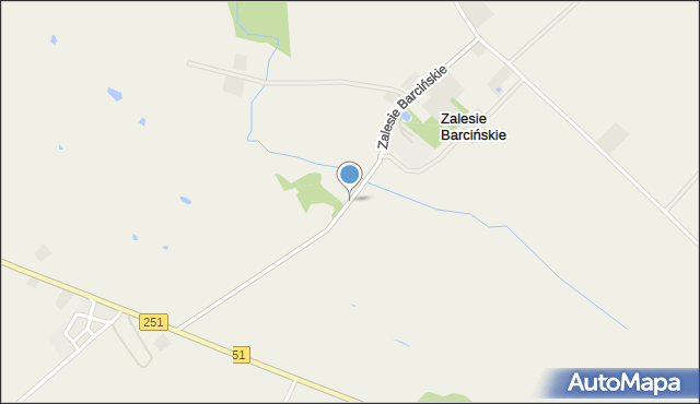 Zalesie Barcińskie, Zalesie Barcińskie, mapa Zalesie Barcińskie