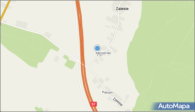 Zalesie gmina Iwanowice, Zalesie, mapa Zalesie gmina Iwanowice