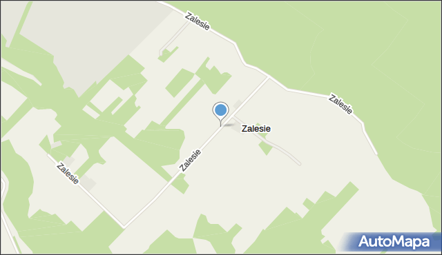 Zalesie gmina Izbica, Zalesie, mapa Zalesie gmina Izbica