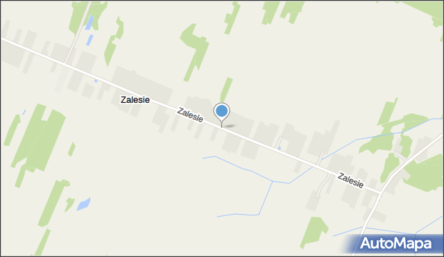 Zalesie gmina Jeżowe, Zalesie, mapa Zalesie gmina Jeżowe