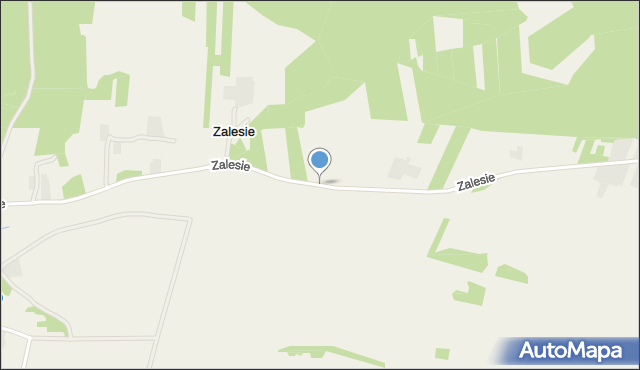 Zalesie gmina Kraśniczyn, Zalesie, mapa Zalesie gmina Kraśniczyn