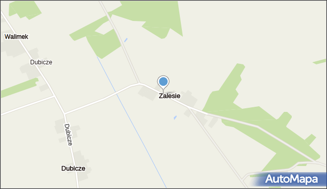Zalesie gmina Stara Kornica, Zalesie, mapa Zalesie gmina Stara Kornica