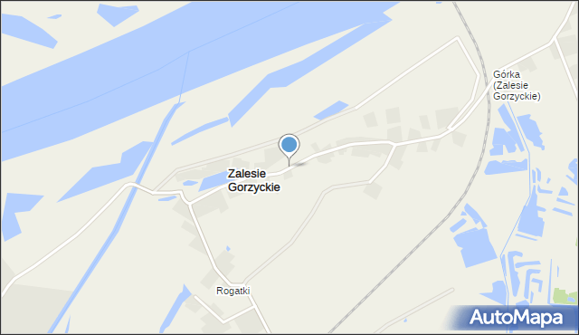 Zalesie Gorzyckie, Zalesie Gorzyckie, mapa Zalesie Gorzyckie