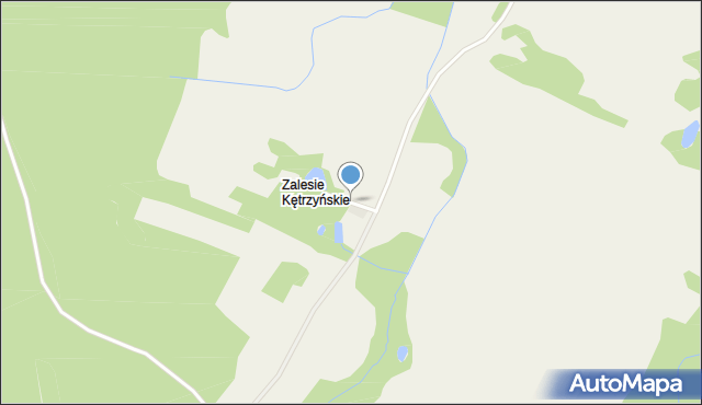 Zalesie Kętrzyńskie, Zalesie Kętrzyńskie, mapa Zalesie Kętrzyńskie