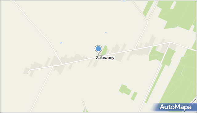 Zaleszany gmina Michałowo, Zaleszany, mapa Zaleszany gmina Michałowo