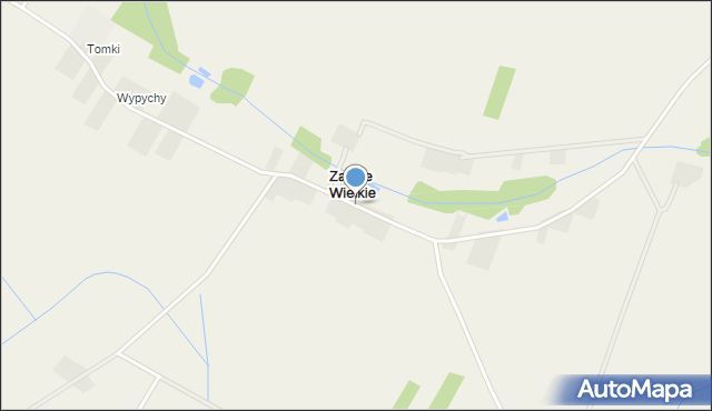 Załęże Wielkie, Załęże Wielkie, mapa Załęże Wielkie