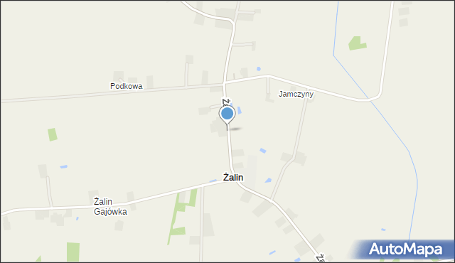 Żalin, Żalin, mapa Żalin