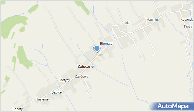 Załuczne, Załuczne, mapa Załuczne