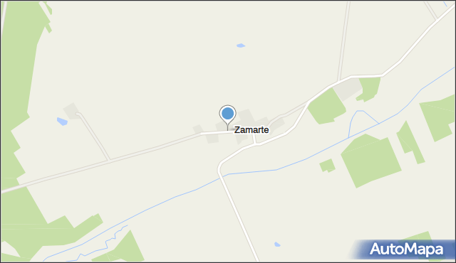 Zamarte gmina Cekcyn, Zamarte, mapa Zamarte gmina Cekcyn