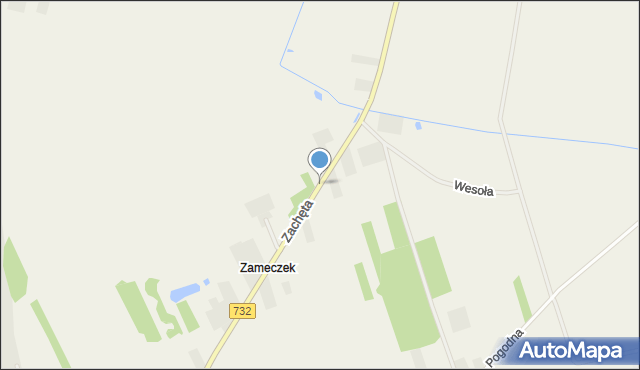 Zameczek-Kolonia, Zachęta, mapa Zameczek-Kolonia