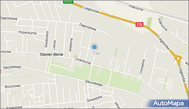 Zamość, Zachwatowicza Jana, mapa Zamościa