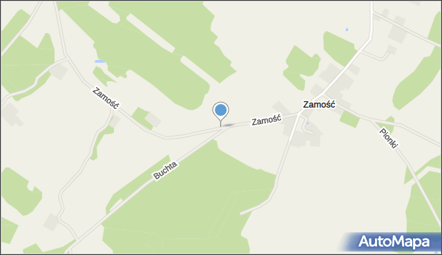 Zamość gmina Karsin, Zamość, mapa Zamość gmina Karsin