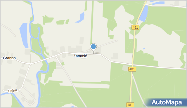 Zamość gmina Sędziejowice, Zamość, mapa Zamość gmina Sędziejowice