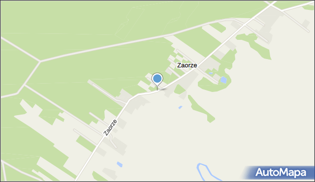 Zaorze gmina Goworowo, Zaorze, mapa Zaorze gmina Goworowo