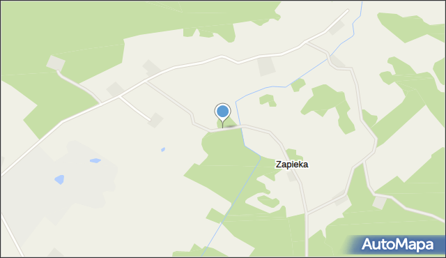 Zapieka, Zapieka, mapa Zapieka