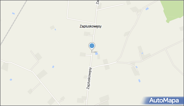 Zapluskowęsy, Zapluskowęsy, mapa Zapluskowęsy