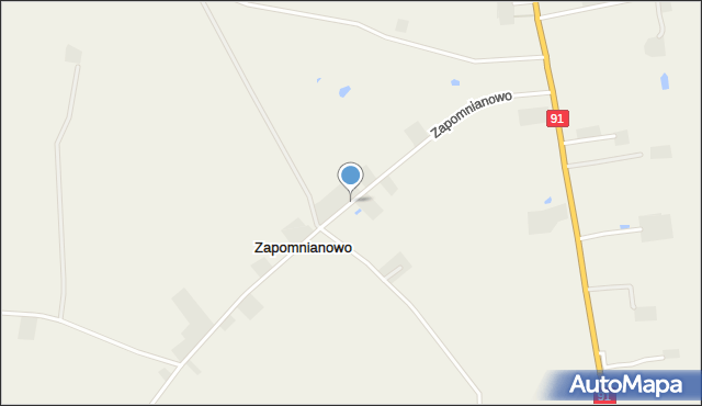 Zapomnianowo, Zapomnianowo, mapa Zapomnianowo