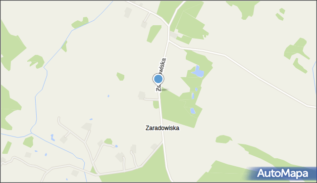 Zaradowiska, Zaradowiska, mapa Zaradowiska