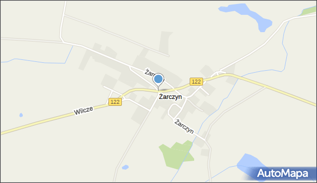 Żarczyn gmina Widuchowa, Żarczyn, mapa Żarczyn gmina Widuchowa