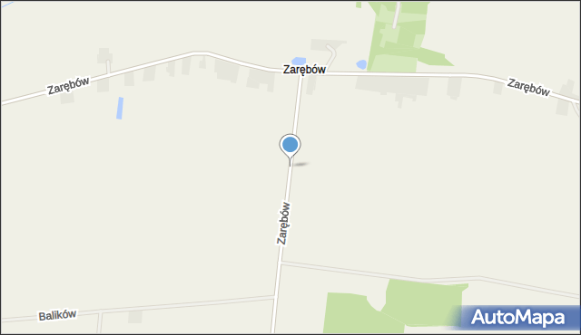 Zarębów gmina Żychlin, Zarębów, mapa Zarębów gmina Żychlin