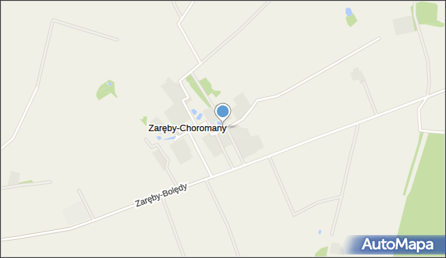 Zaręby-Choromany, Zaręby-Choromany, mapa Zaręby-Choromany