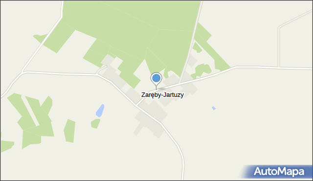 Zaręby-Jartuzy, Zaręby-Jartuzy, mapa Zaręby-Jartuzy