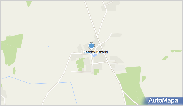 Zaręby-Krztęki, Zaręby-Krztęki, mapa Zaręby-Krztęki