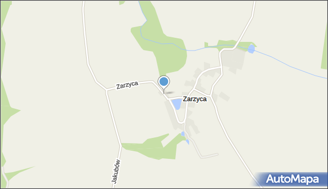 Zarzyca, Zarzyca, mapa Zarzyca