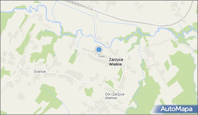 Zarzyce Wielkie, Zarzyce Wielkie, mapa Zarzyce Wielkie