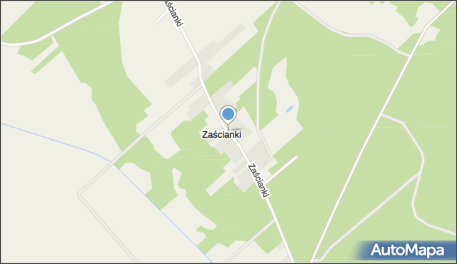 Zaścianki gmina Międzyrzec Podlaski, Zaścianki, mapa Zaścianki gmina Międzyrzec Podlaski