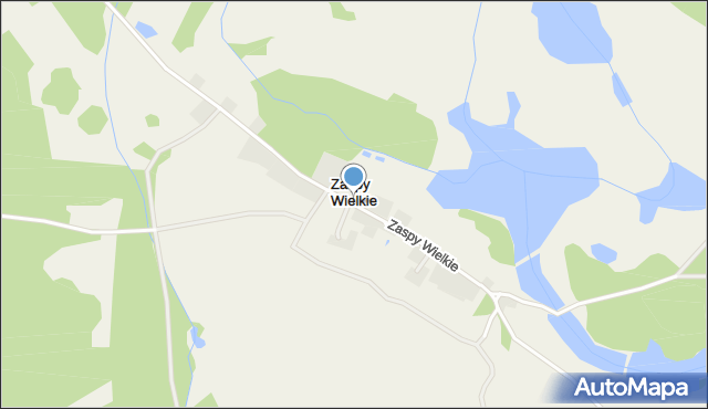 Zaspy Wielkie, Zaspy Wielkie, mapa Zaspy Wielkie