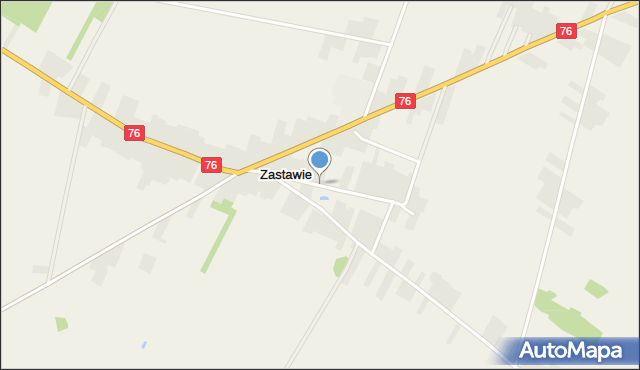 Zastawie gmina Stanin, Zastawie, mapa Zastawie gmina Stanin