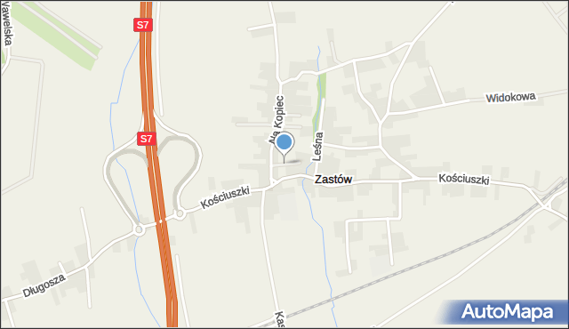 Zastów, Zastów, mapa Zastów