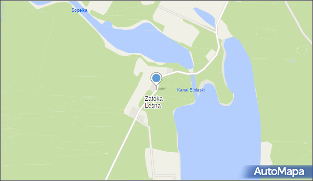 Zatoka Leśna, Zatoka Leśna, mapa Zatoka Leśna