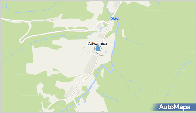 Zatwarnica, Zatwarnica, mapa Zatwarnica