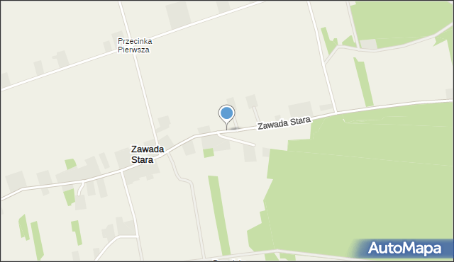 Zawada Stara, Zawada Stara, mapa Zawada Stara