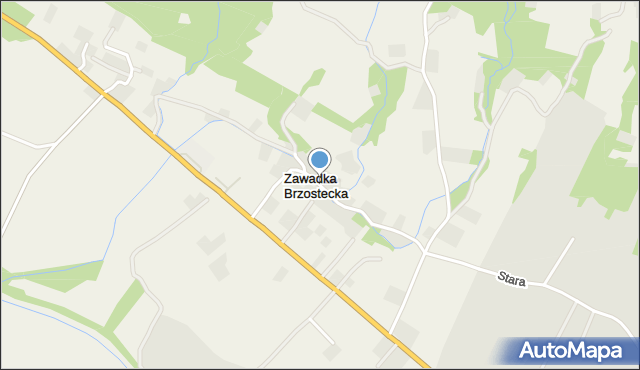 Zawadka Brzostecka, Zawadka Brzostecka, mapa Zawadka Brzostecka