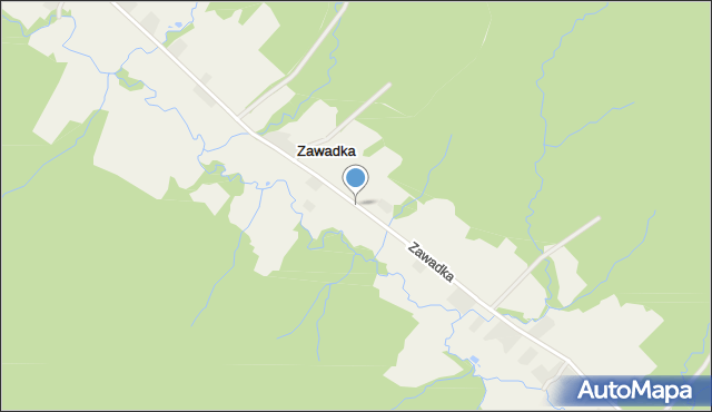 Zawadka gmina Ustrzyki Dolne, Zawadka, mapa Zawadka gmina Ustrzyki Dolne