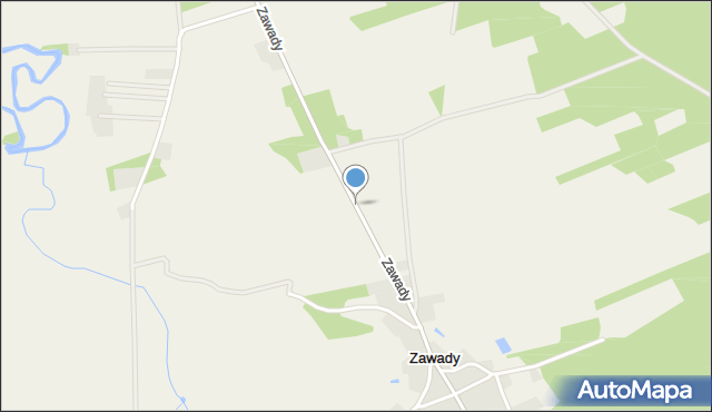 Zawady gmina Grabów nad Prosną, Zawady, mapa Zawady gmina Grabów nad Prosną