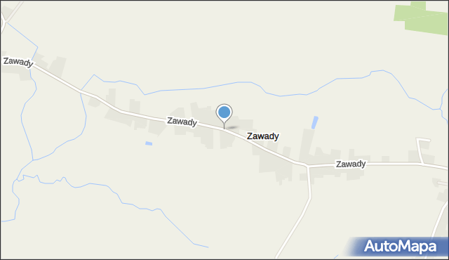 Zawady gmina Rawicz, Zawady, mapa Zawady gmina Rawicz