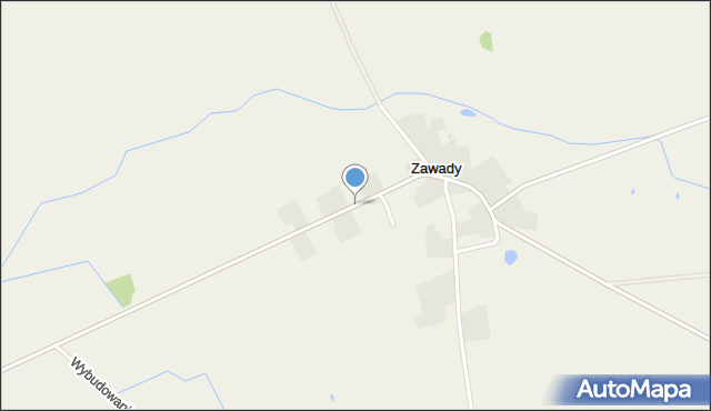 Zawady gmina Ryczywół, Zawady, mapa Zawady gmina Ryczywół