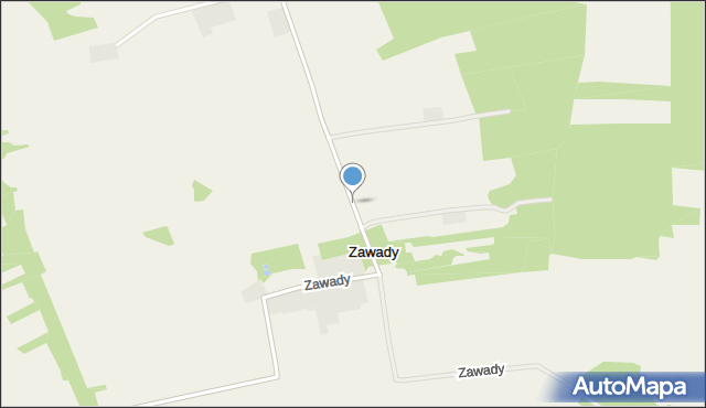 Zawady gmina Troszyn, Zawady, mapa Zawady gmina Troszyn