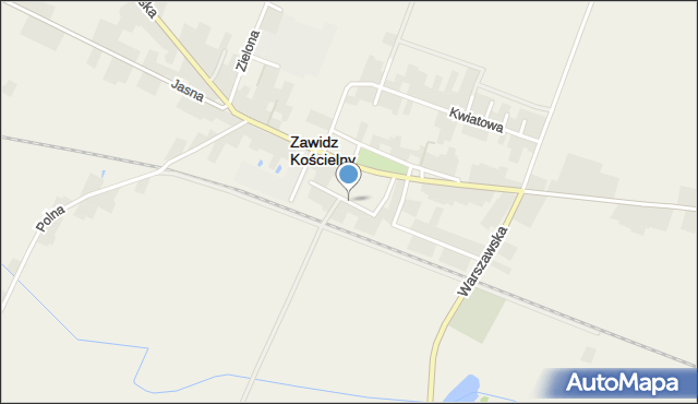 Zawidz Kościelny, Zacisze, mapa Zawidz Kościelny