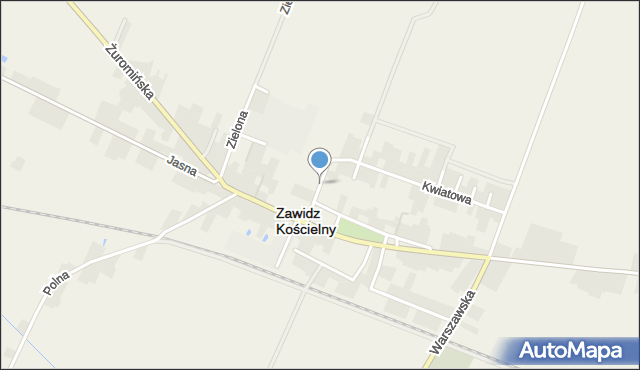 Zawidz Kościelny, Zawidz Kościelny, mapa Zawidz Kościelny