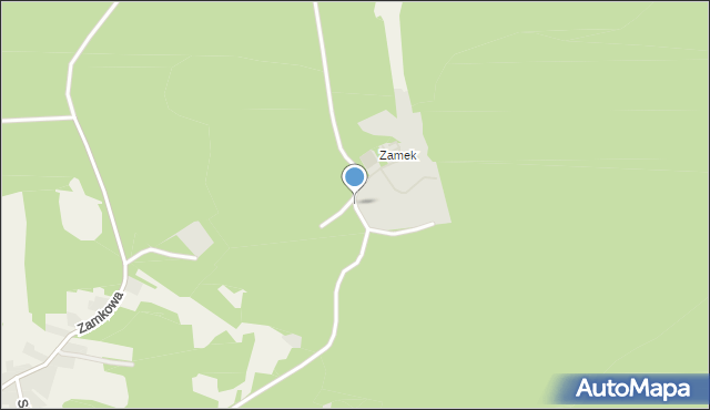 Zawiercie, Zamek, mapa Zawiercie